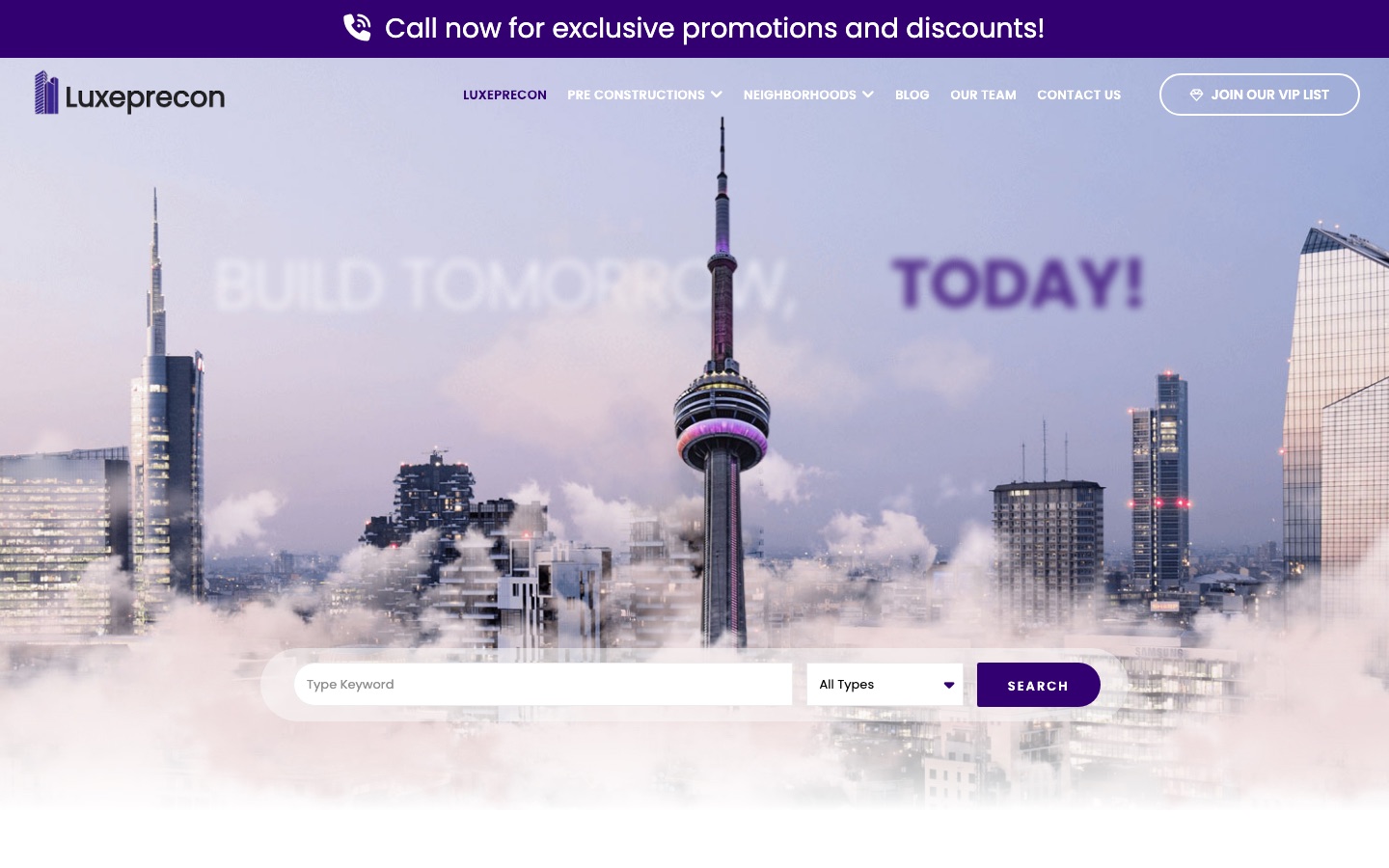 Luxeprecon real estate platform