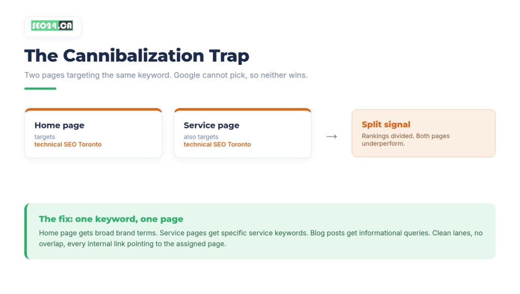 Keyword cannibalization trap