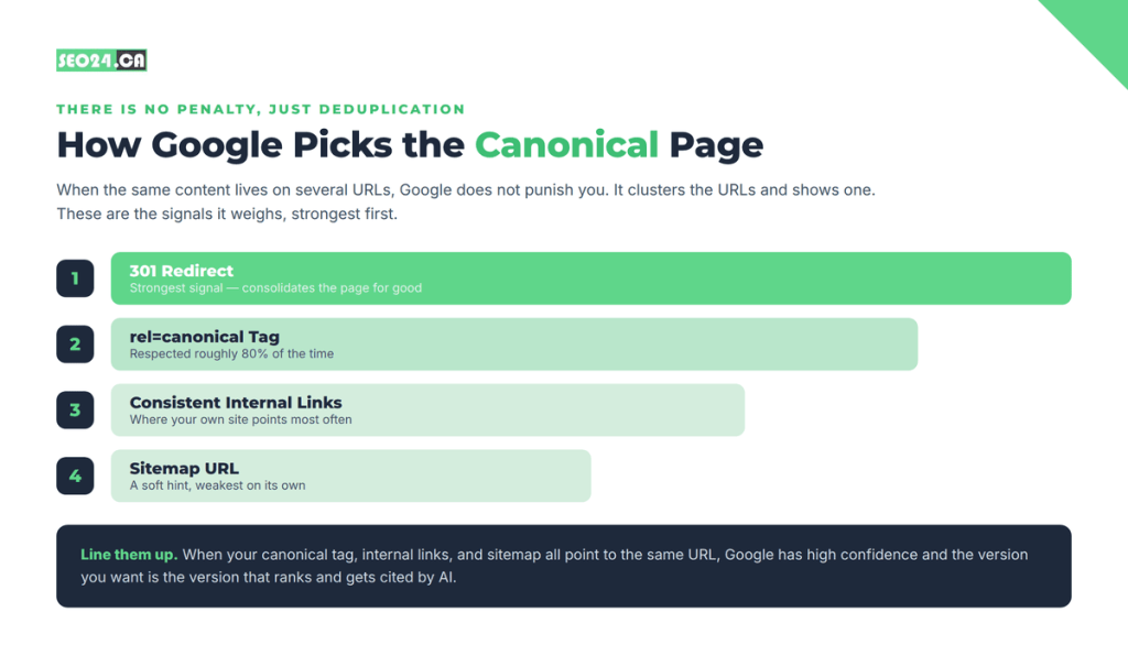 How Google picks the canonical page
