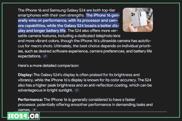 AI Overviews 19 product comparisons - ai overview