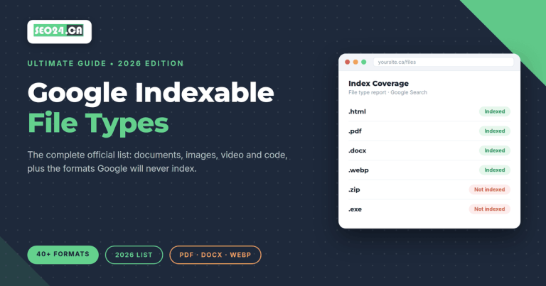 Google indexable files