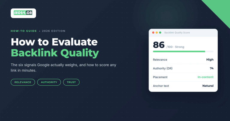 How to evaluate backlink quality
