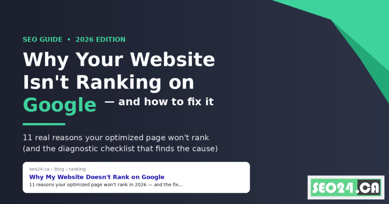 Why website not ranking on Google
