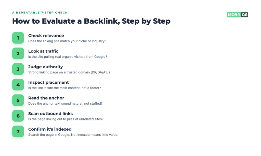 Evaluate Backlink Quality 3 How to evaluate a backlink