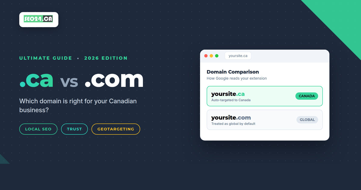 Which domain is better? .ca or .com